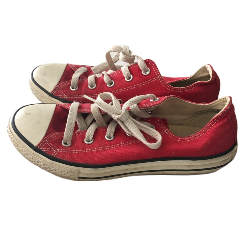 Kids Red and White Converse Size 3